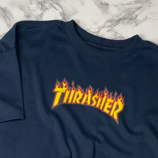 Cropped Oversized Thrasher